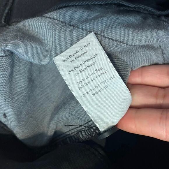 NWOT Everlane The Organic Straight Leg Pant In Black Size 4 - Picture 5 of 8